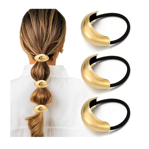 Gold Hair Accessory Set - Picture 3 of 3
